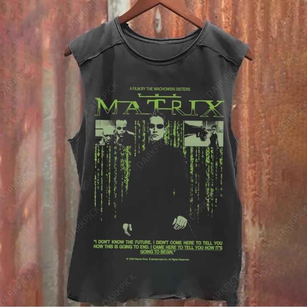 NWT Unisex Vintage Washed The Matrix Tank Top (2XL)